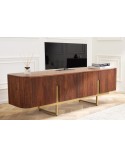 Meuble TV LINE II en bois massif de manguier