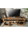 Meuble TV RUSTICO en bois massif de manguier 170 cm