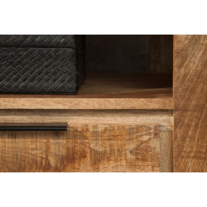 Meuble TV RUSTICO en bois massif de manguier 170 cm