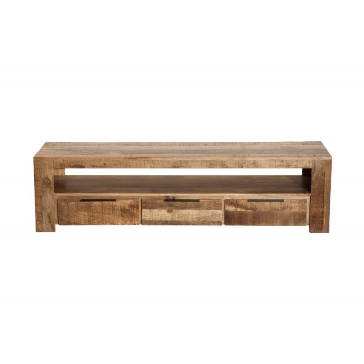 Meuble TV RUSTICO en bois massif de manguier 170 cm