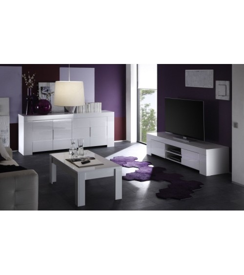 Buffet ZEOS 210 cm blanc