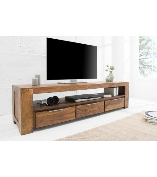 Meuble TV WOOD en bois massif de sheesham