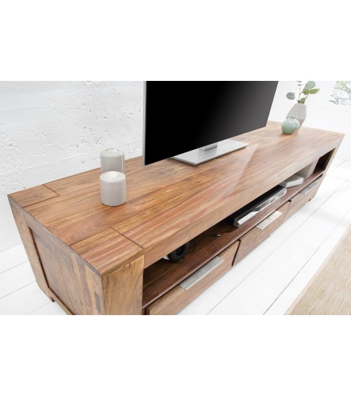 Meuble TV WOOD en bois massif de sheesham