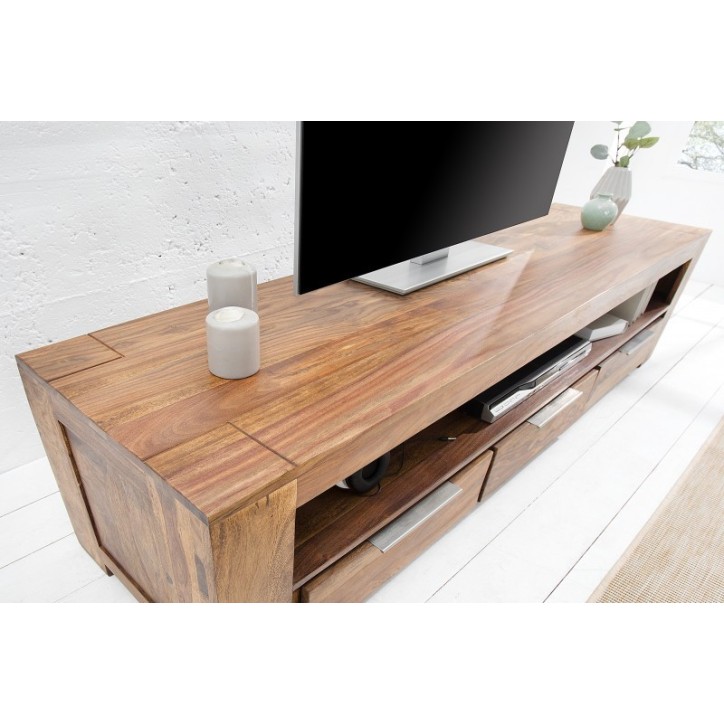 Meuble TV WOOD en bois massif de sheesham
