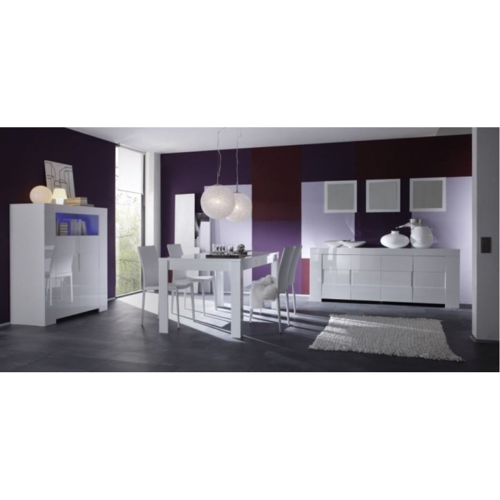 Buffet ZEOS 210 cm blanc