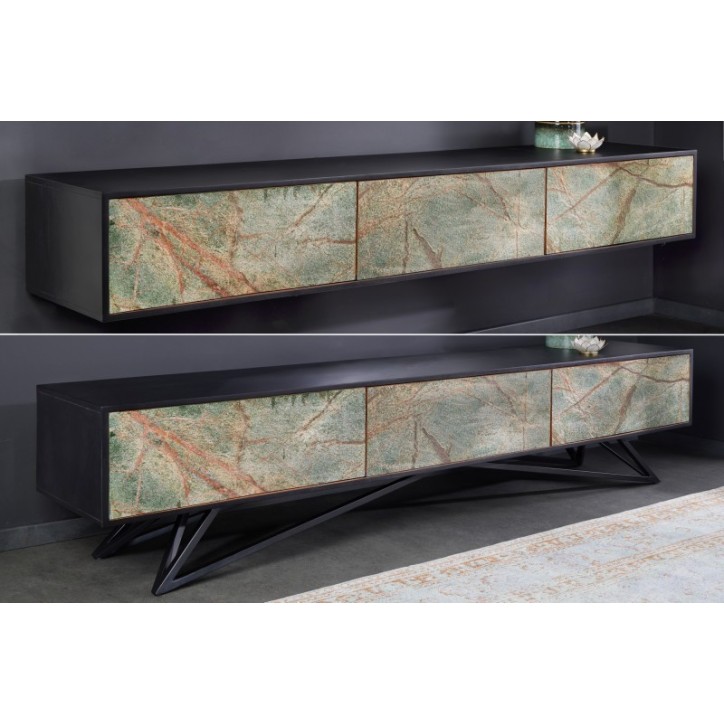 Meuble TV STONE en bois d'acacia