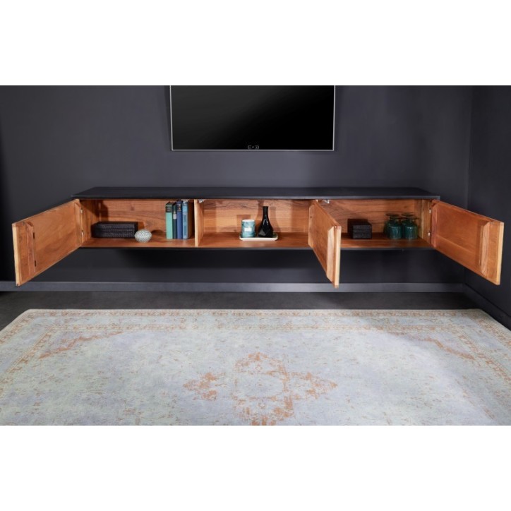 Meuble TV STONE en bois d'acacia