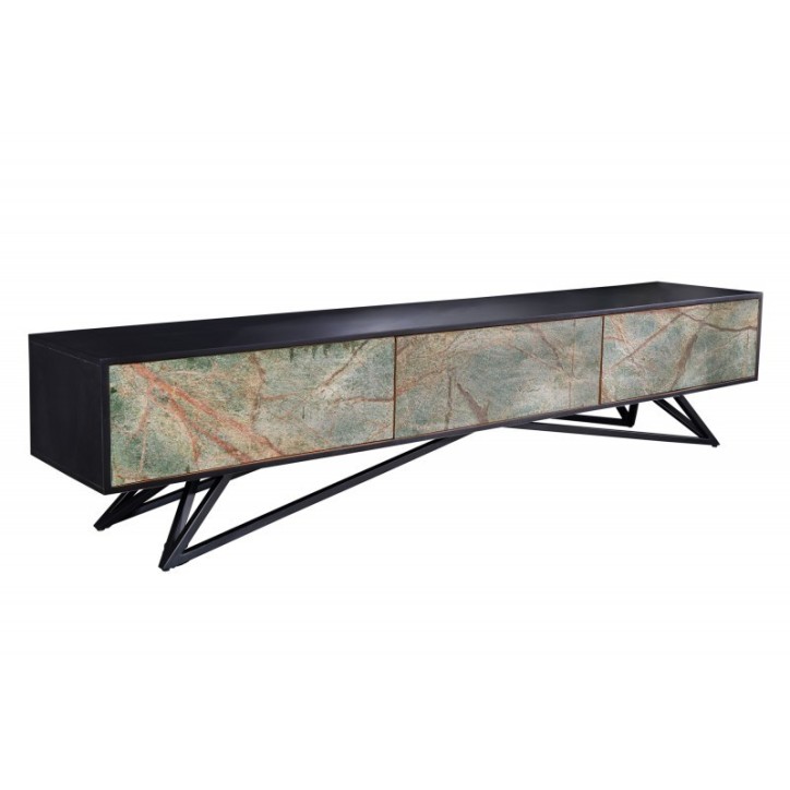 Meuble TV STONE en bois d'acacia