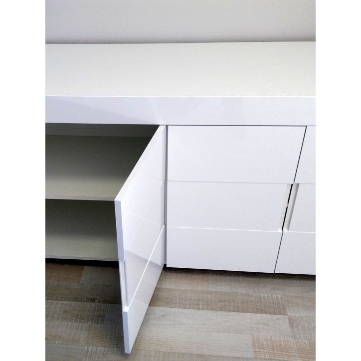 Buffet ZEOS 210 cm blanc