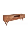 Meuble TV CUBE en bois massif d'acacia