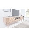 Meuble TV CUBE en bois massif d'acacia