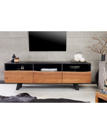 Meuble TV BRUT en bois d'acacia