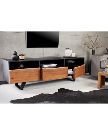Meuble TV BRUT en bois d'acacia