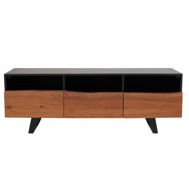 Meuble TV BRUT en bois d'acacia