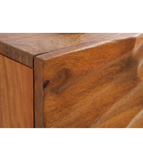 Meuble TV suspendu INFINITY en bois massif de manguier