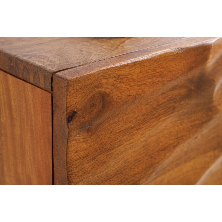 Meuble TV suspendu INFINITY en bois massif de manguier