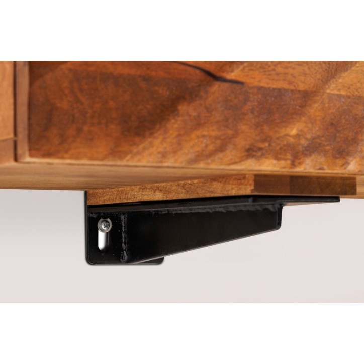 Meuble TV suspendu INFINITY en bois massif de manguier