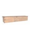 Meuble TV suspendu INFINITY en bois massif de manguier