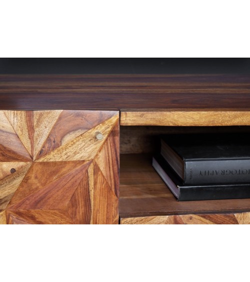 Meuble TV PRISM bois de sheesham