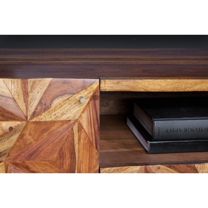 Meuble TV PRISM bois de sheesham