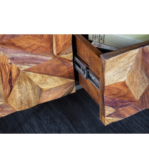 Meuble TV PRISM bois de sheesham