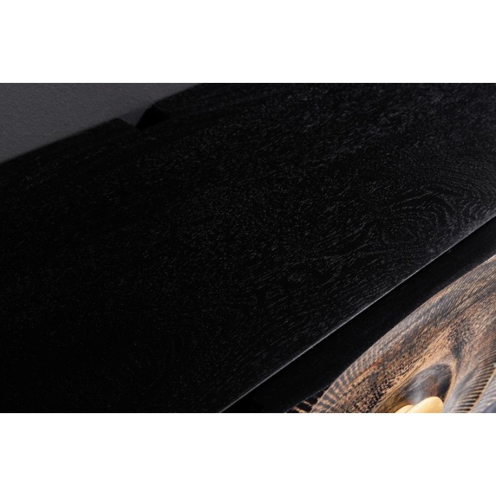 Meuble TV suspendu SUNNY bois massif de manguier