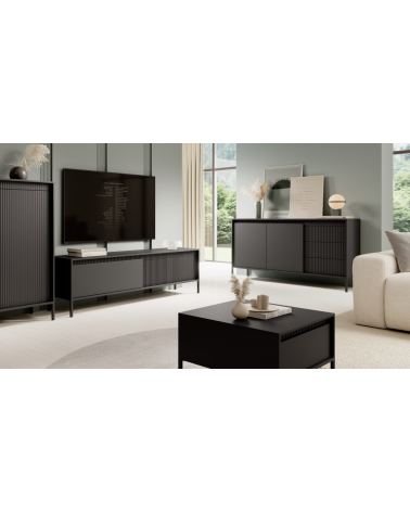 Meuble Tv SENSO NOIR - 153,5 cm