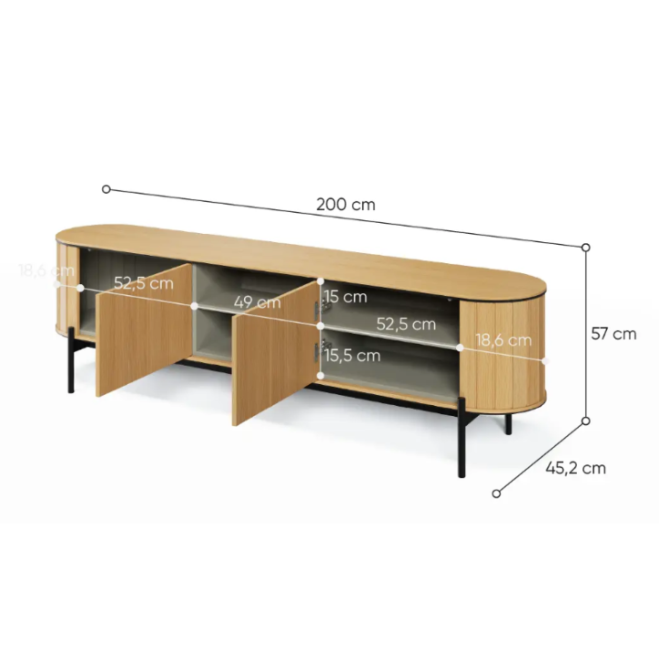 Meuble TV Rotto - 200cm