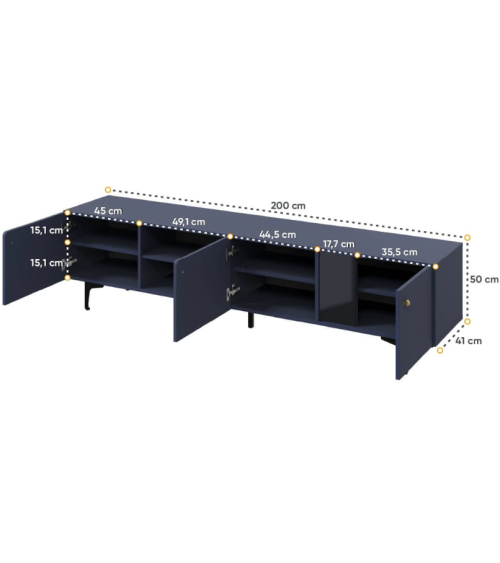 Meuble TV Couleurs - 200cm