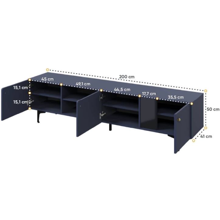 Meuble TV Couleurs - 200cm