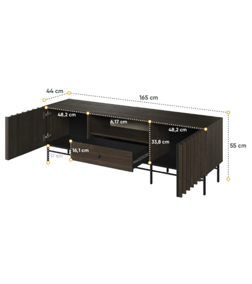 Meuble TV Piémonte - 165cm