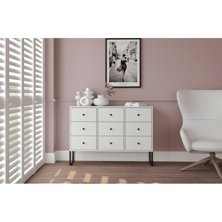 Meuble TV LINEA 2S - blanc