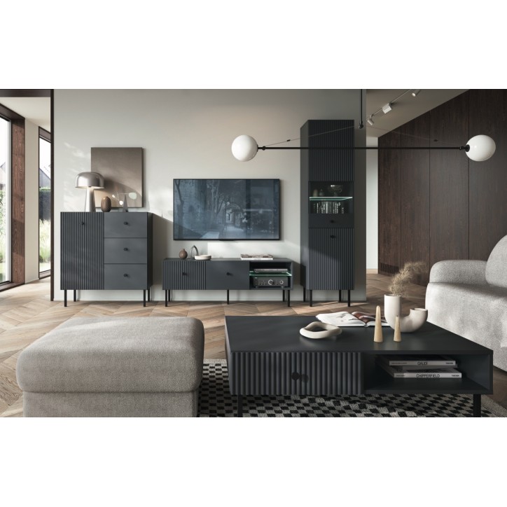 Meuble TV VIENA 2K Anthracite