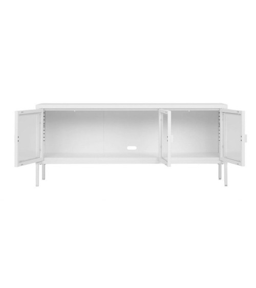 Meuble TV Brisbane blanc 130x40x55 cm