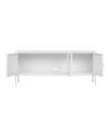 Meuble TV Brisbane blanc 130x40x55 cm