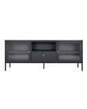 Meuble TV Dalby noir 150x35x60 cm