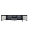 Meuble TV Dalby noir 150x35x60 cm