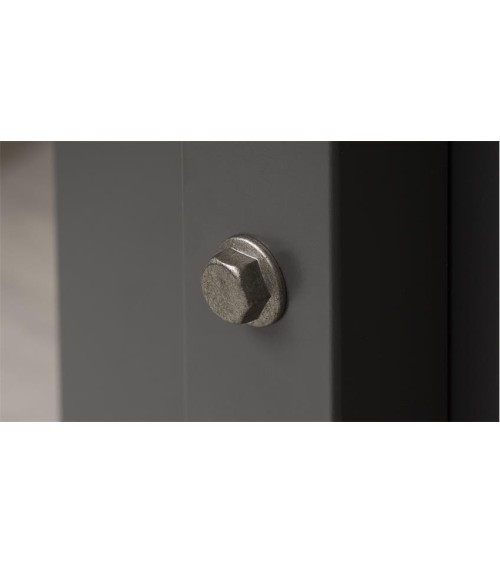 Buffet BROOKS 180cm anthracite et chêne