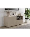 Meuble TV 1 porte, 1 tiroir Rio cashmere - 121 x 42 x 57cm