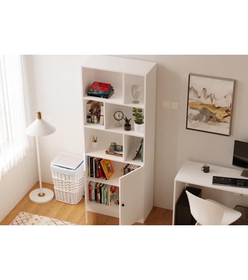 Bibliothèque IZEL 70 cm blanc