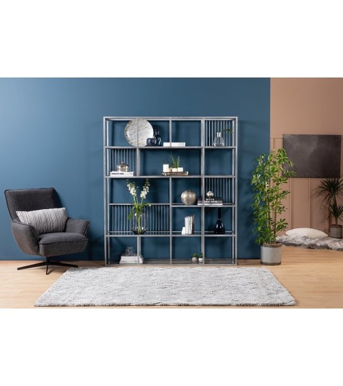 Bibliothèque LOLA 160 CM Argent