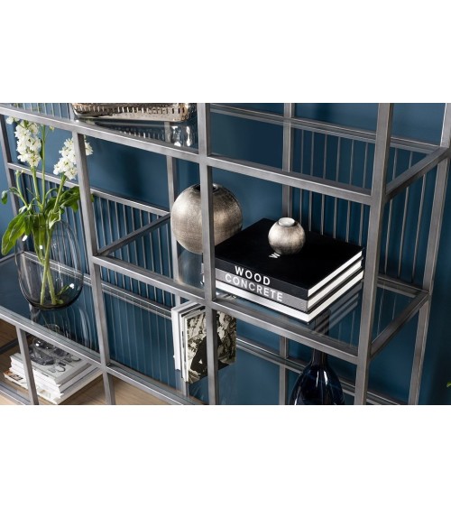 Bibliothèque LOLA 160 CM Argent