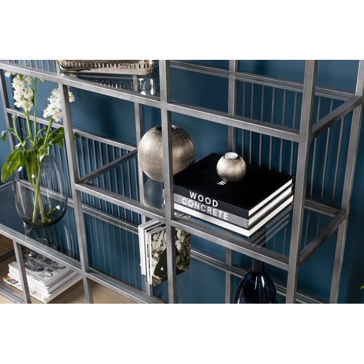 Bibliothèque LOLA 160 CM Argent