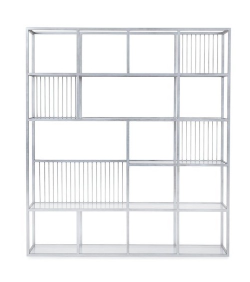 Bibliothèque LOLA 160 CM Argent