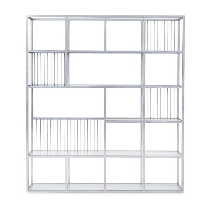 Bibliothèque LOLA 160 CM Argent