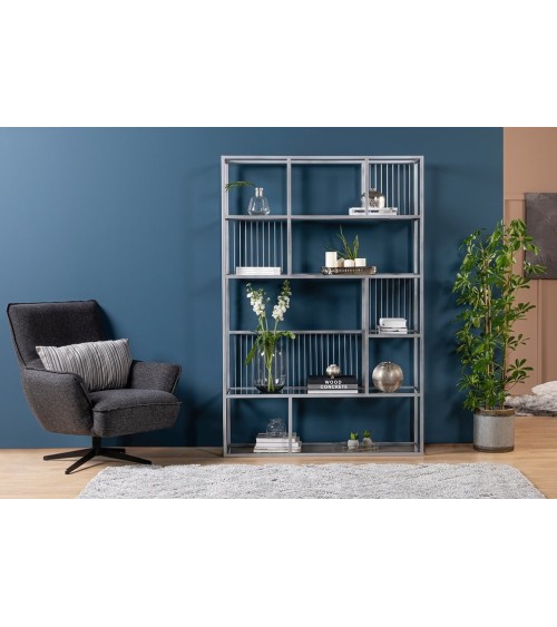 Bibliothèque LOLA 120 CM Argent