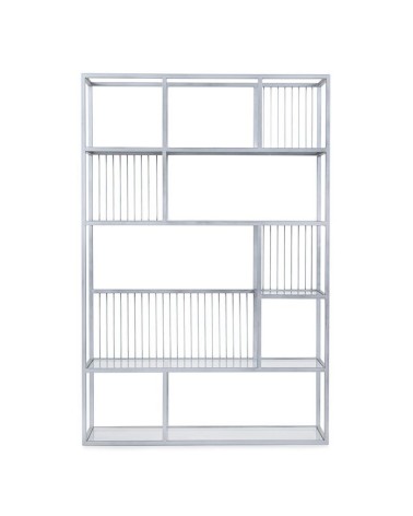 Bibliothèque LOLA 120 CM Argent