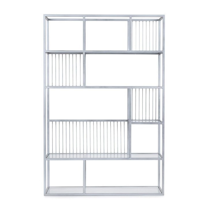 Bibliothèque LOLA 120 CM Argent