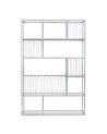 Bibliothèque LOLA 120 CM Argent