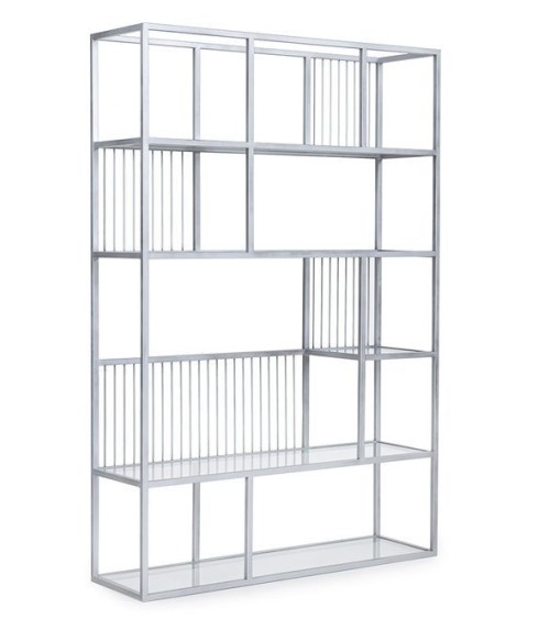 Bibliothèque LOLA 120 CM Argent